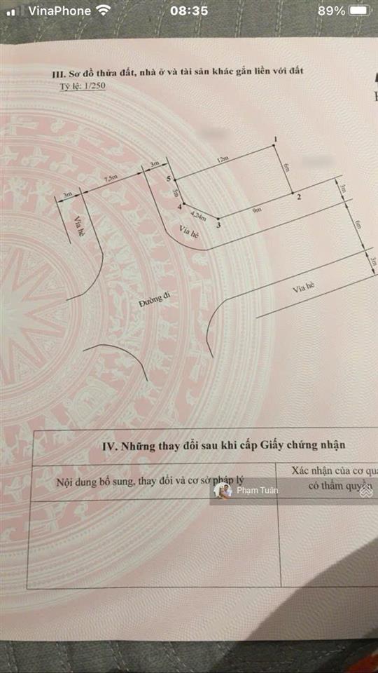 Lô góc 2 mặt đường tuyến 2 đồng xá, đất tái định cư 9,2ha thành tô (c440) 0917 696 ***