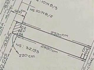 Mặt tiền cao văn ngọc 147m (5.1x30m) giáp âu cơ chỉ 12.xtỷ