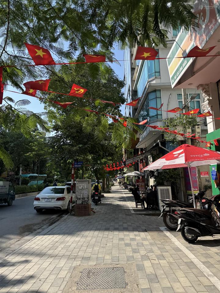 Bán đất mặt phố thọ tháp cầu giấy 130m mặt tiền 7.2m vỉa hè rộng kinh doanh đỉnh hợp xây buil