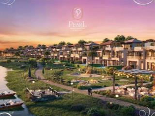 Bán dinh thự ven sông nhà thô dt 402m2 dt sàn 470m2 the pearl dự án waterpoint an thạnh, long an