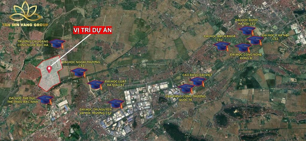 Bán lô đất nền dự án  cạnh sun group bn sắp khởi công  đại học luật  giá 50 triệu/m2