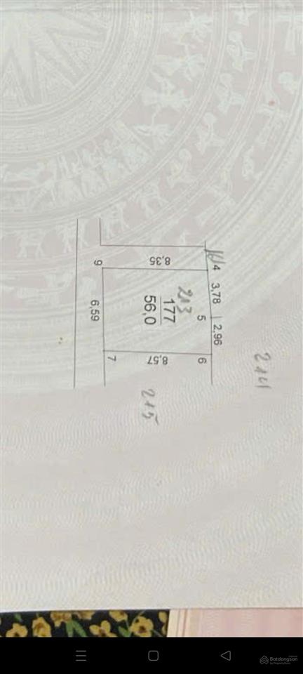 Cần bán lô góc 56m2 tại dư dụ thanh thùy gần cienco 5 giá 2,65 tỷ ô tô cách 30m 0972 499 ***