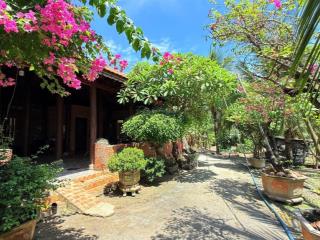 Bán nhà vườn mới đẹp gần biển phước hải có sẵn nhà gỗ vị trí thị trấn phước hải, huyện lo