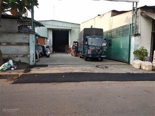 Cho thuê xưởng 70tr 1100m lê thị riêng q12. xe container