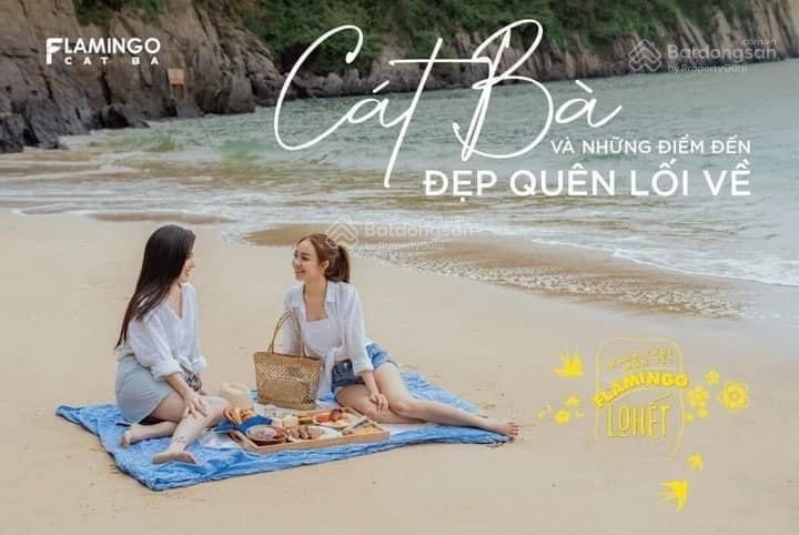Cần bán căn view trực diện biển, ban công rộng 40m2 giá 2,1 tỉ , sẵn sổ flamingo cát bà