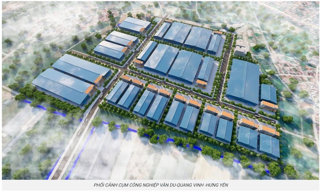 Bán đất xd xưởng tại cụm cn vân du, quang vinh, ân thi hưng yên, dt nhỏ từ 0,5ha, giá từ 3,1tr/m2