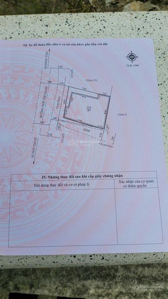 Bán đất mặt tiền đường ngô thì nhậm, đà lạt (dt 89 m2) giá 7,5 tỷ