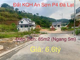 Bán đất kqh an sơn  phường 4, đà lạt | đường nhựa 9m | giá chỉ 6,6 tỷ!