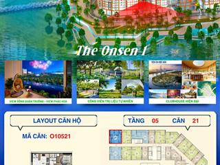 Căn hộ 02 phòng ngủ onsen 1 wiew sông pháo hoa