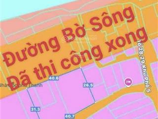 Bán đất 2 mặt tiền trước sau (dt 1173m2  ngang 40m) view sông bờ kè bửu long. giá chỉ 50 tỷ