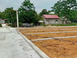 Đất sổ đỏ 106m2. full thổ cư, 195tr / lô. ngoại thành, mặt đường 12m.