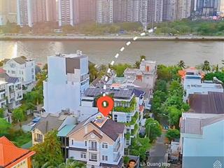 Bán biệt thự kế sông sài gòn & sát trần não, góc vip trệt 2 lầu (11x20,8m) chỉ 75 tỷ thương lượng