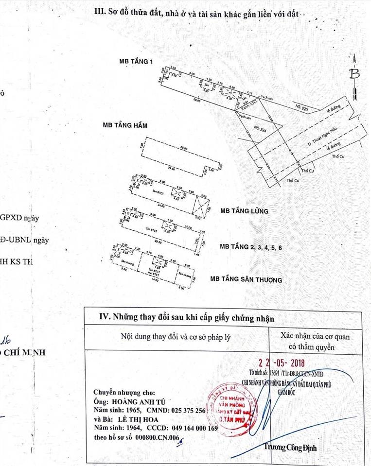 Mặt tiền kinh doanh thoại ngọc hầu, tòa nhà 10 tầng, 100 phòng chdv, dòng tiền khủng thu về tay