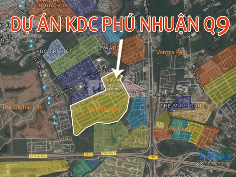 Chính chủ gửi bán nhanh lô p1 góc 2 mặt tiền đường trục chính 659 tại kdc phú nhuận giá 125tr/m2