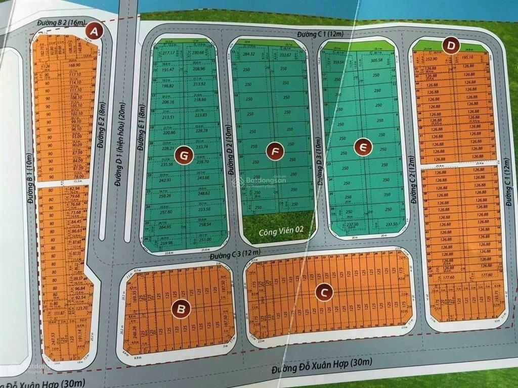 Siêu thị đất nền giá tốt nhất tại kdc hoàng anh minh tuấn đường đỗ xuân hợp đối diện global city