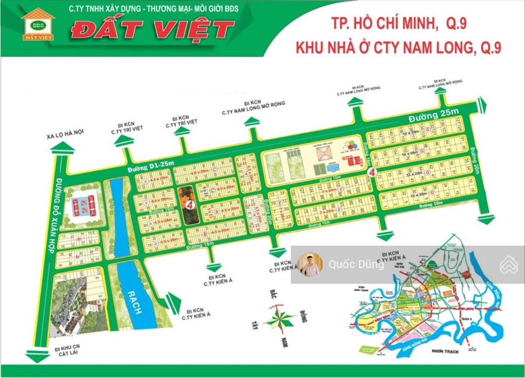 Nắm 100% giỏ hàng các sản phẩm đang bán tại kdc nam long, p phước long b, giá bán từ 85tr/m2