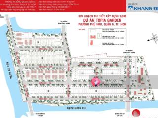 Hàng hiếm bán lô đất mặt tiền rạch tại dự án topia garden đường bưng ông thoàn giá bán 76tr/m2