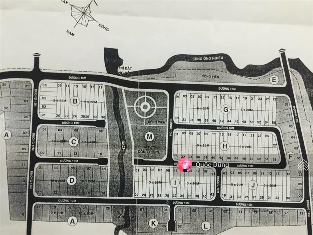 Bán lô h  dt 5x20m(100m2)  tại kdc đông dương, p. phú hữu  pháp lý hợp đồng mua bán  giá 4,7 tỷ