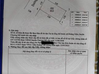 Bán nhà riêng 40m2, 4PN, 3WC, Hoàng Diệu, Chương Mỹ,Trục Chính KinhDoanh