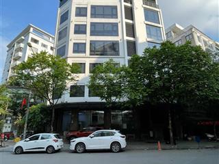 Cho thuê tòa nhà dịch vọng hậu, dt 157m, 7,5 tầng 1 hầm, căn góc, thông sàn, thang máy, 220tr/tháng