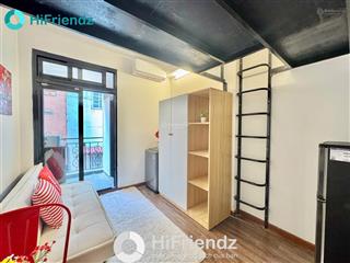 Phòng gác tách bếp 24m2  ban công chill full tiện nghi  nhà mới  gần ga saigon quận 3