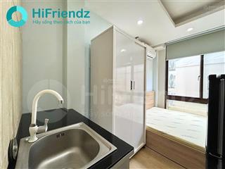 Studio mini 20m2  full tiện nghi  thang máy  giá sinh viên  gần đài truyền hình htv quận 1
