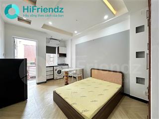 Căn hộ ban công 26m2  mới như ảnh  full tiện nghi  máy giặt riêng  gần cầu ông lãnh quận 1