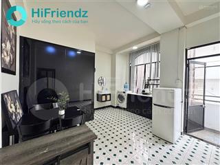 Căn hộ ban công 35m2 | dạng 1pn full tiện nghi | đẹp như ảnh | trung tâm sg | gần chợ bàn cờ