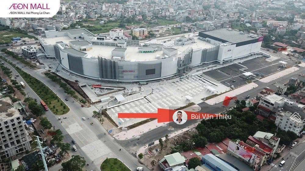 Mặt đường aeon mall hải phòng, đối diện cổng a đường 25m, mặt tiền cực rộng để xây tòa nhà