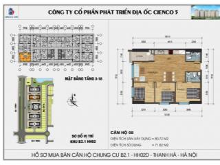 Chính chủ bán căn góc 3 phòng ngủ chung cư Thanh Hà Cienco 5 – Nhận nhà chỉ 2,4x tỷ
