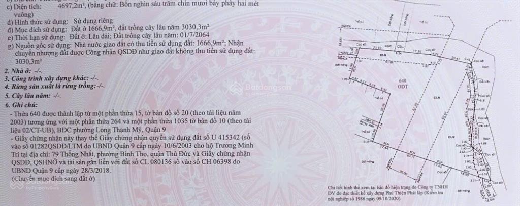 140 tỷ còn 119 tỷ  đất mặt tiền / phước thiện 4.900m2 / 1740m2 thổ cư (2 mặt tiền trước sau)