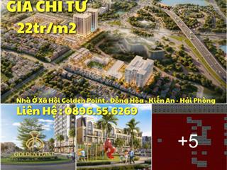 Mở bán tòa nhà ở xã hội golden point  mặt đường bùi viện  đồng hòa  kiến an