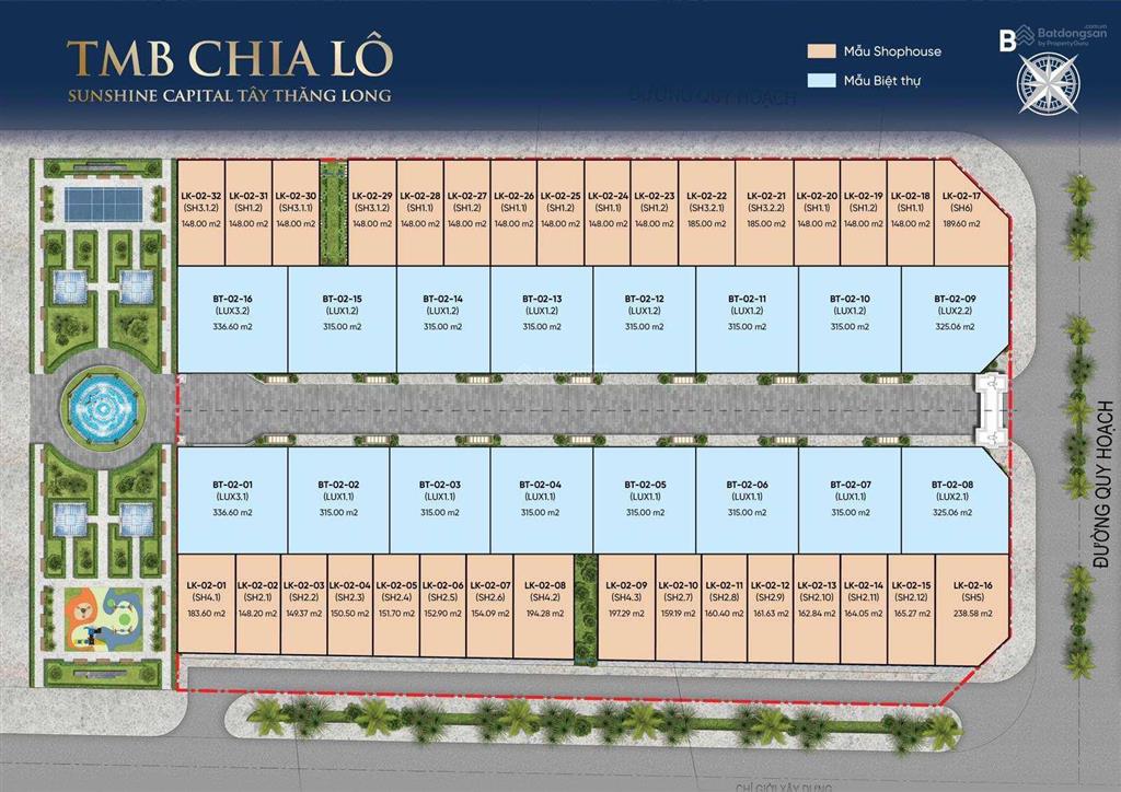 Bán liền kề shophouse 148m² sunshine capital tây thăng long, vị trí đẹp 0925 378 ***