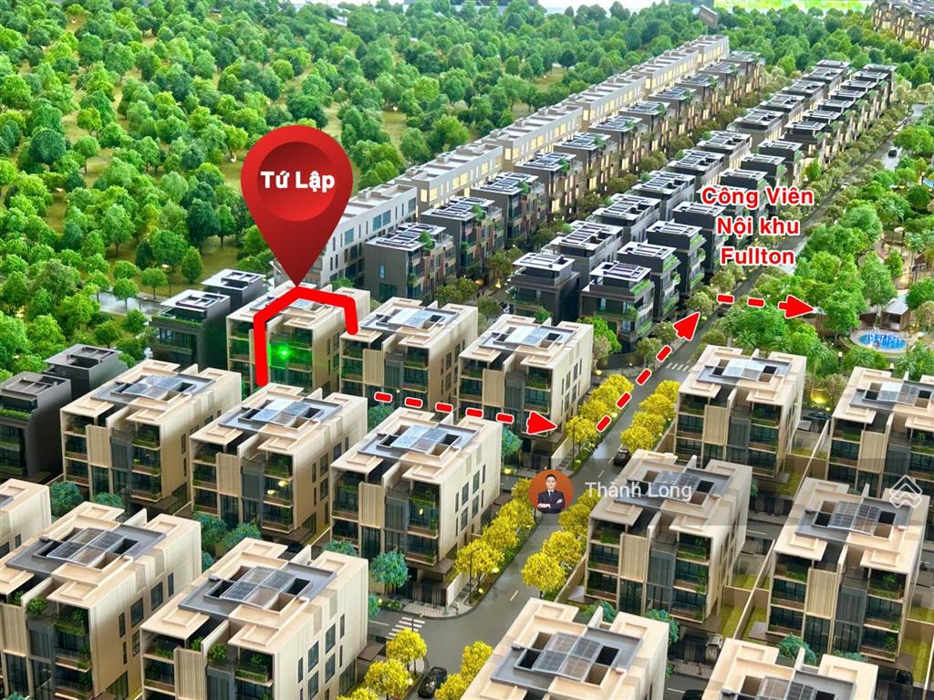 Chủ nhân tinh hoa 1/72 lô tứ lập fullton dòng biệt thự hữu hạn trong tổng 342 lô gđ1 sở hữu ngay