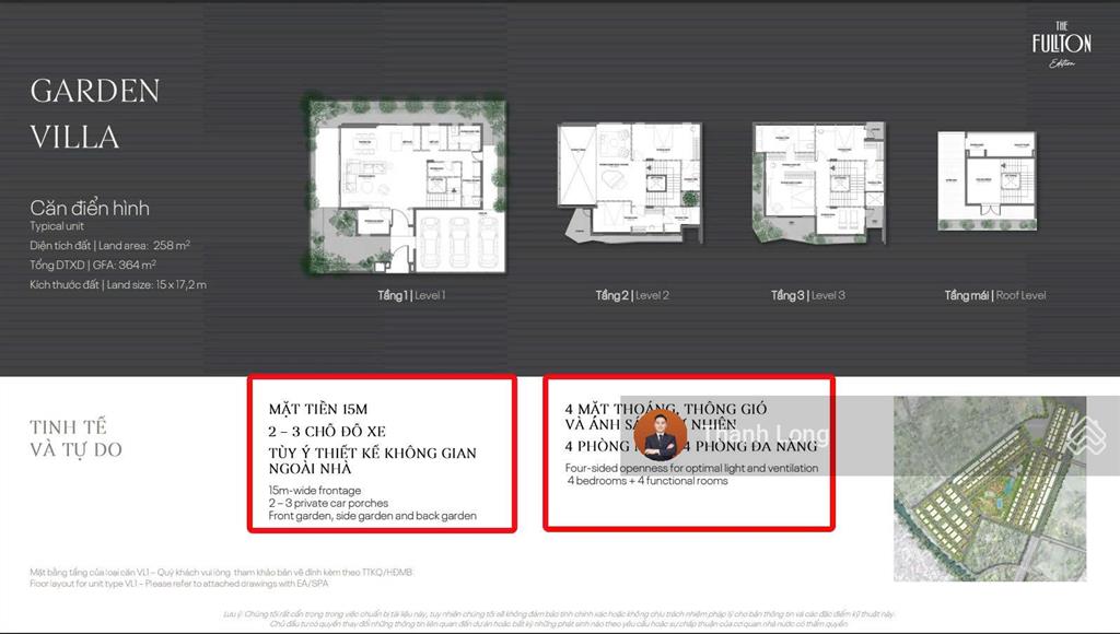 1/14 lô dinh thự đơn lập bể bơi fullton thông tầng, hầm rượu riêng, garage 3 ô tô