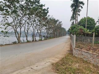 Bán lô đất gần 4000 m2 view hồ, mặt đường nhựa tỉnh lộ sổ đỏ chính chủ tựa sơn hướng thủy mt 45m