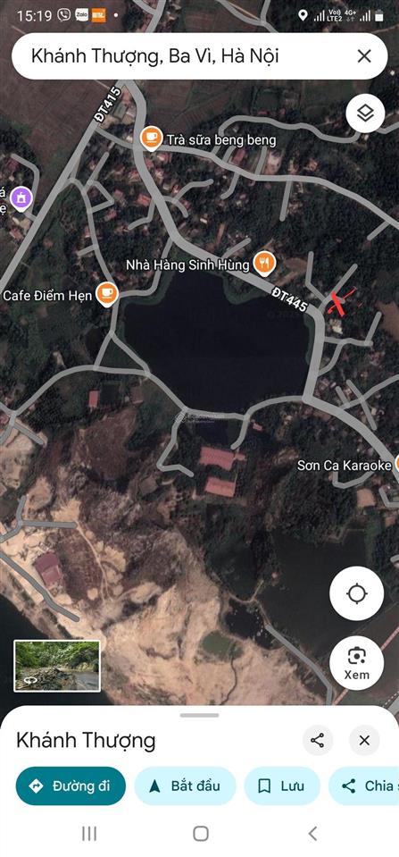 Bán lô đất gần 4000m2 view hồ, mặt đường nhựa tỉnh lộ,tựa sơn hướng thủy mt 45m, sổ đỏ chính chủ