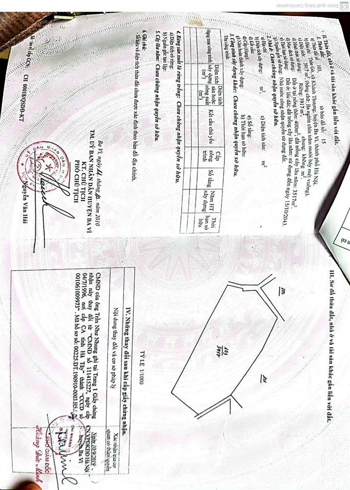 Bán lô đất gần 4000m2 view hồ, mặt đường nhựa tỉnh lộ,tựa sơn hướng thủy mt 45m, sổ đỏ chính chủ