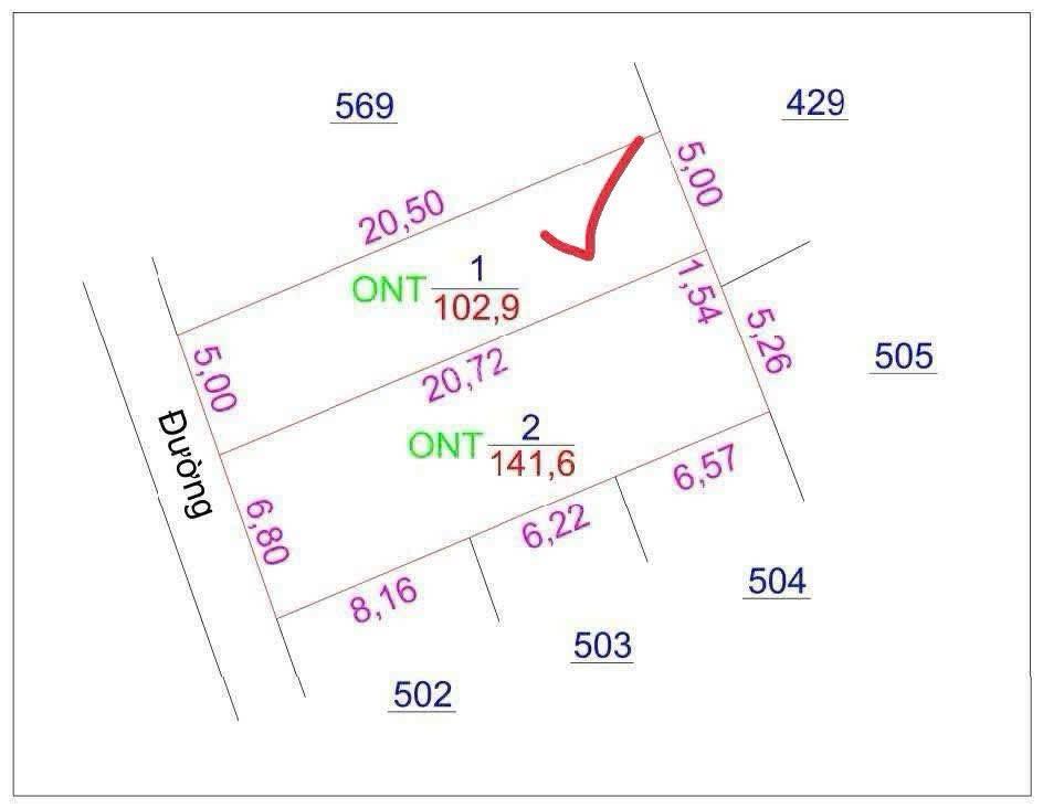 Hàng f0 ra lò 102,9m2 đất full thổ cư tại đan kim mặt tiền = hậu (5m) vị trí đan kim, li