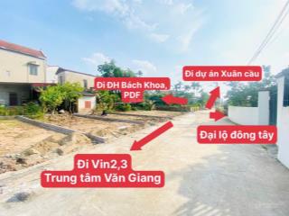 Còn duy nhất lô đất 56,9m2 full thổ cư tại đan kim  văn giang  hưng yên mặt tiền 4,36m &