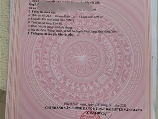 Duy nhất 1 lô 52,9m2 tại hoàng trạch  mễ sở chỉ hơn 2tỷ1 gần ngay vành đai 4, thuận tiện đi lại