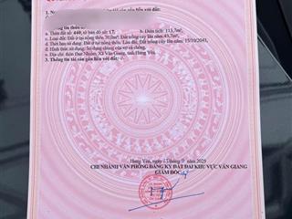 Chính chủ gửi bán 96,7 m2 full thổ cư tại đan nhiễm văn giang hưng yên. đường ô tô vào tận đất