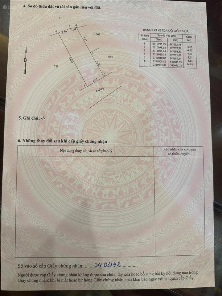 2.368 tỷ sở hữu 65,8m2 tại thôn đông tảo xã hoàn long mới, đường 4,5m thoáng, giáp vành đai 4 500m