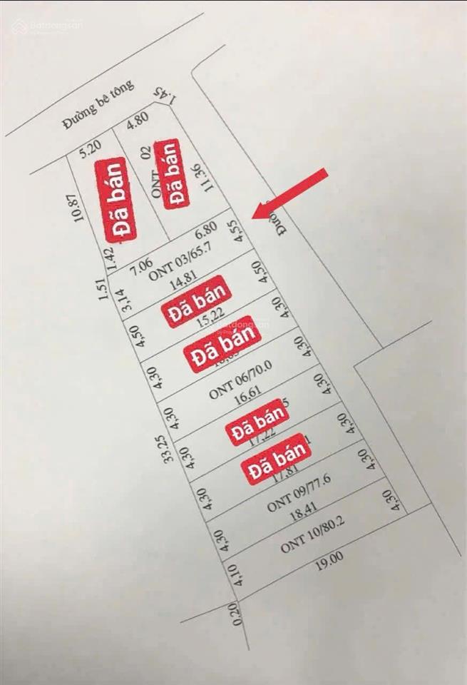 2.368 tỷ sở hữu 65,8m2 tại thôn đông tảo xã hoàn long mới, đường 4,5m thoáng, giáp vành đai 4 500m