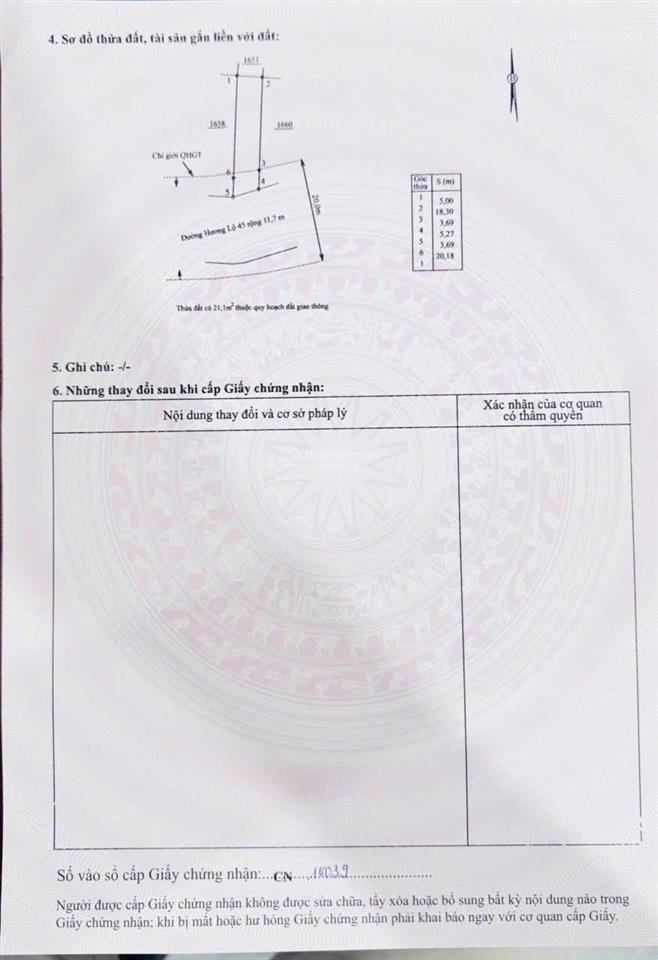 Bán đất mặt tiền hương lộ 45 xã diên điền (diên phú cũ), đường nhựa 12m