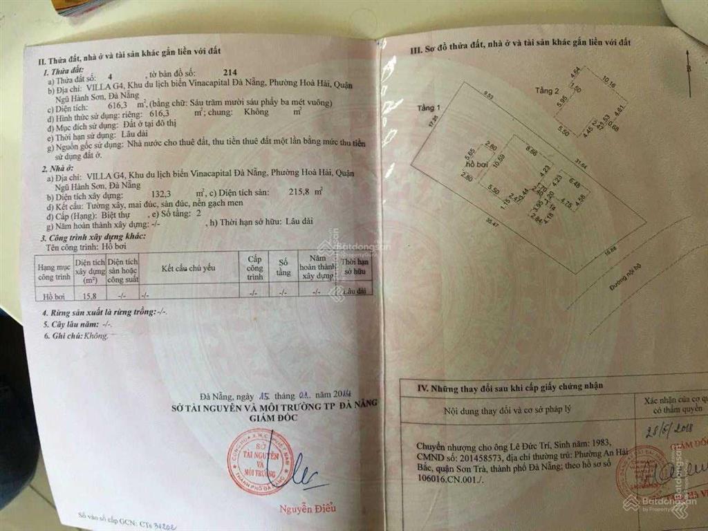 Chào bán căn villa view nhìn ra biển full nội thất sổ hồng sở hữu lâu dài giá tốt