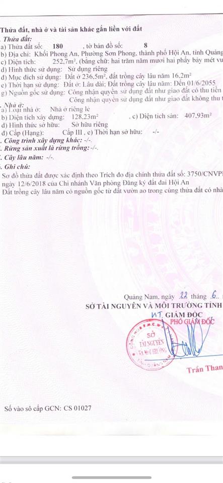 Chào bán villa ngay trung tâm phố cổ diện tích lớn doanh thu ổn định giá tốt