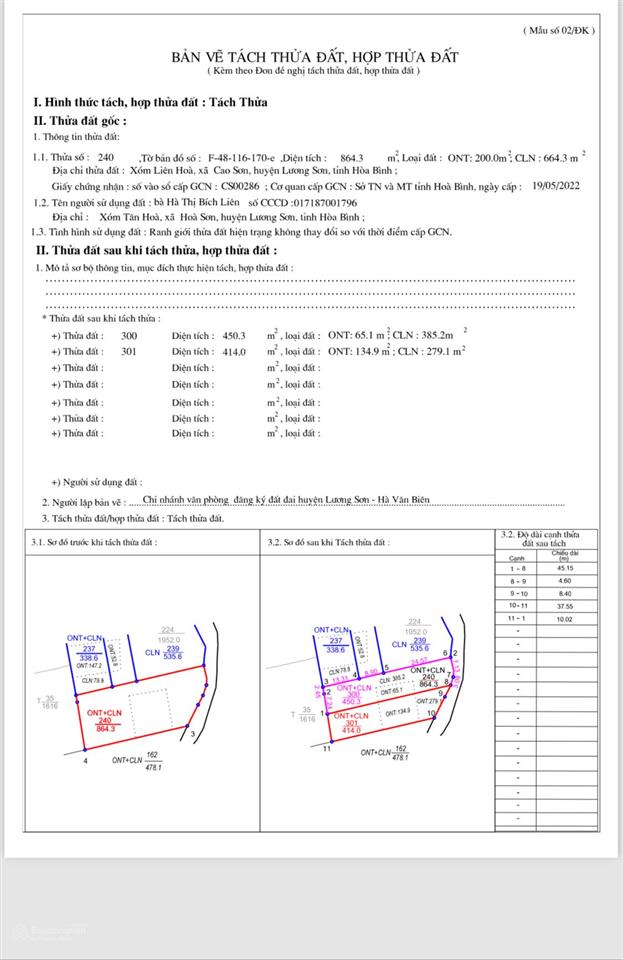 Cần bán nhanh lô đất đẹp dt 864m2  200m2 ont, mặt tiền 25m giá đầu tư rẻ hơn khu vực rất nhiều