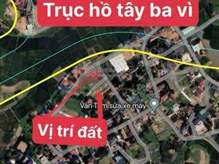 Hàng ngộp giá ngon 2,5 tỷ có ngay lô đất full thổ gần 70m2 sát trục hồ tây ba vì