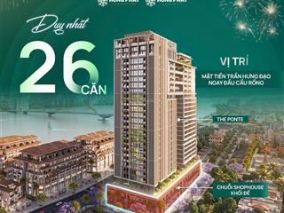 Giá bán chính thức shophouse sun ponte đà nẵng ck khủng quà tặng đến hơn tỷ đồng cam kết lợi nhuận